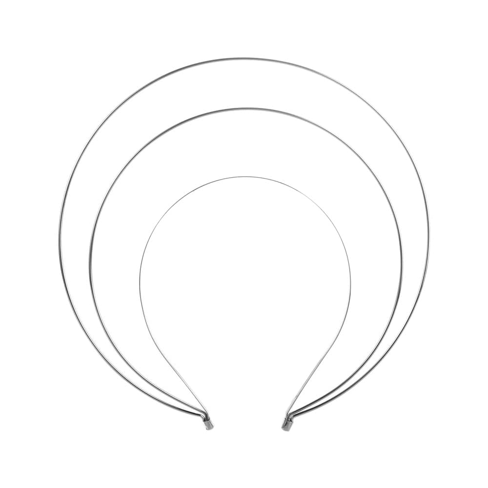 Silver 3layer Halo Crown Headband Goddess Headpiece Multi-layer Hair Crown DIY Metal Base Hair Hoops Accessories for Women Beauty and Personal Care