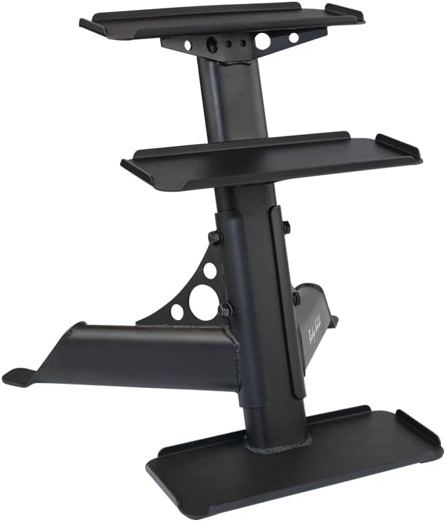 Body-Solid (GDKR50B) 3-Tier Kettlebell Rack - Compact, Durable Kettlebells Weight Stand for Home Gym, Fits 5-50 lb Kettle bells