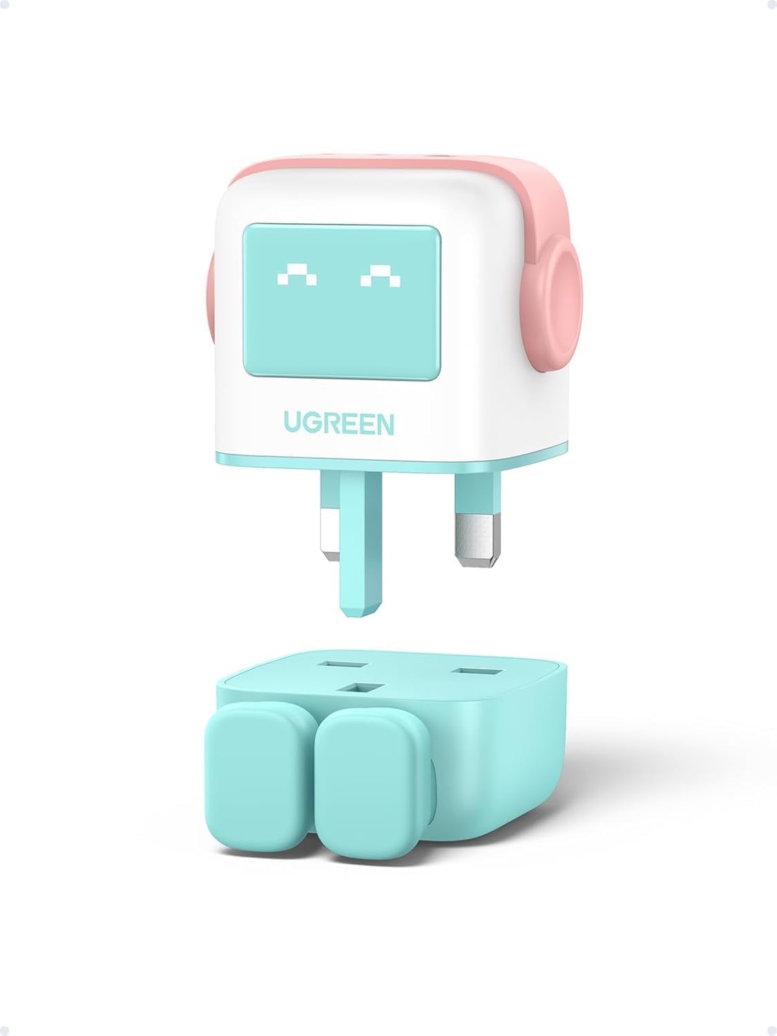 UGREEN Uno Charger 65W USB C GaN Fast Charger Plug 3-Port(Blue)