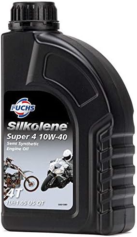 Silkolene Motorbike Quality Semi Synthetic Motorcycle Engine Oil SUPER-4 10W-40 1L BOTTLE
