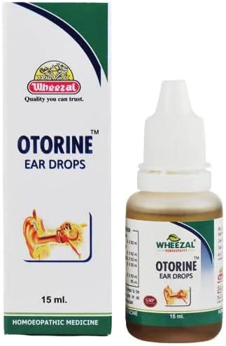 Otorine Ear Drops for Ear Wax Removal, Ear Pain, Earache, Ear Discharge, Infection of Ear, Excessive Wax, Swimmer's Ear - 15ml