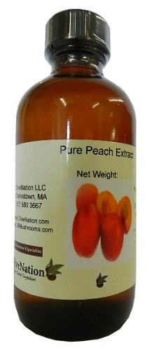 OliveNation Natural Peach Flavoring, Sugar Free Peach Flavor Extract, PG Free, Gluten Free, Kosher, Vegan - 8 ounces