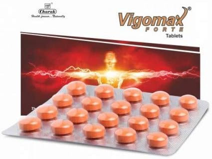 Charak Ayurvedic Vigomax Forte Tablets (20 Tabs) by Exportmall