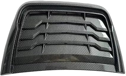 XMCMBS Tailored Air Flow Vent Hood Scoop for Vauxhall Viva 2015-2019,Bonnet Vent Hood Air Intake Trim Cover,Car Scoop Air Vent Grille Accessories,A-Carbon Fiber