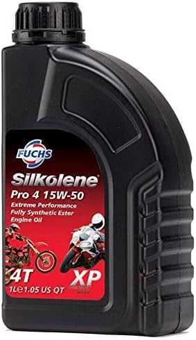 Silkolene Motorcycle Quality Fully Synthetic Motorbike Engine Oil PRO-4 XP 15W-50 1L BOTTLE