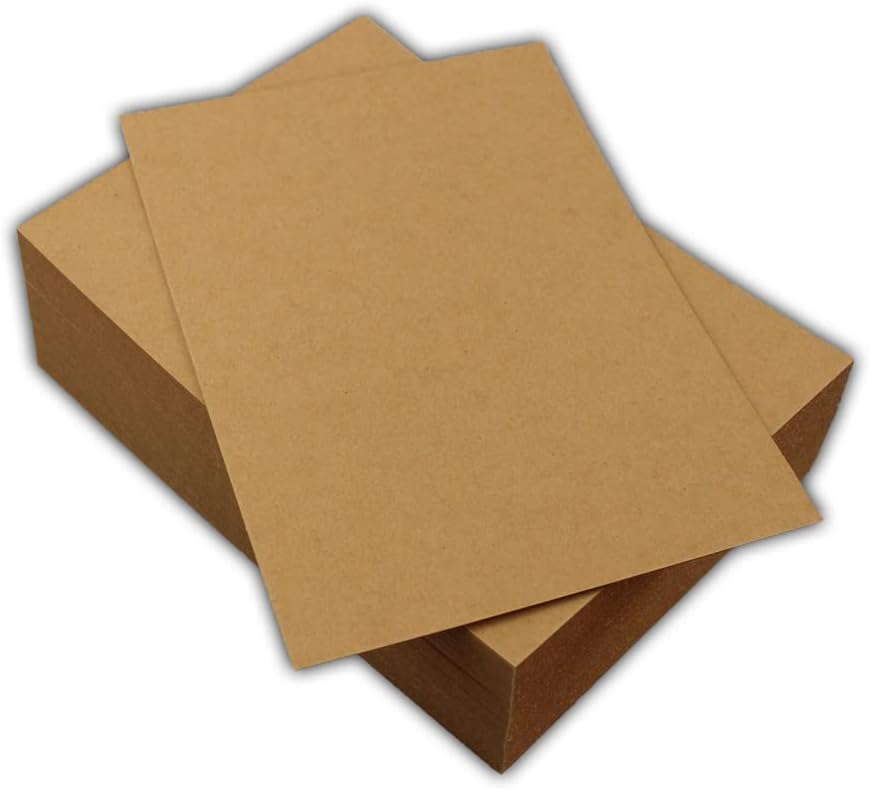 50 EcoSwift 5x7 Chipboard Cardboard Craft Scrapbook Material Scrapbooking Packaging Sheets Shipping Pads Inserts 5 inch x 7 inch Chip Board