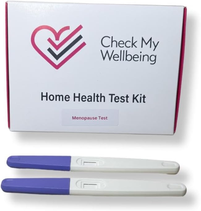 Check My Wellbeing - FSH Detection Menopause Test Kit | Simple to use at-Home Test | Rapid Results | Individually Heat Sealed for Ultimate Hygiene
