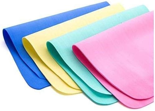 Super Absorbent Drying Cleaning Cloth Clean Towel,15" x 12", Random Color, Pack of 4
