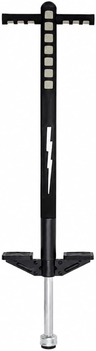 Flybar Foam Maverick Pogo Stick for Kids Ages 5+, Weights 40 to 80 Pounds by The Original Pogo Stick Company , Black/Silver