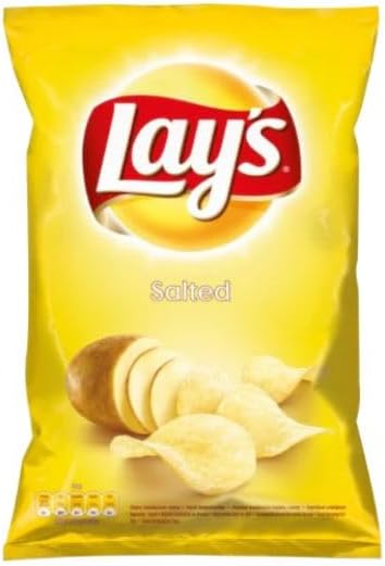 Lays salted flavoured Crisps 130g (3pack) By Mazovia Brands, 43.33 g (Pack of 3)
