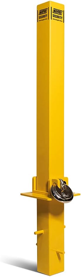 Maypole Heavy Duty Fold Down Security Post Concrete Set Type Driveways, Carports, Garages