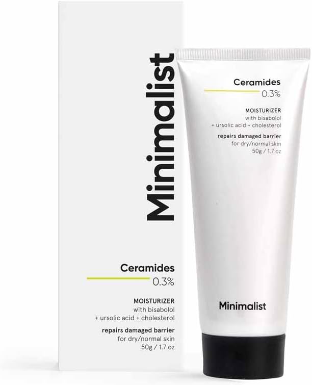 Minimalist 0.3% Ceramide Moisturizing Cream For Barrier Repair & Deep Moisturization | Daily Repairing Face Moisturizer For Normal Dry Skin, 30 g (Pack of 1)