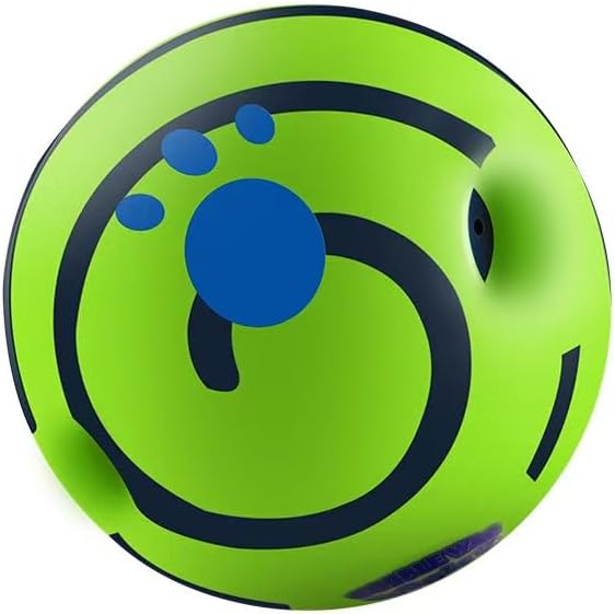 Dog Interactive Chew Toy, Grinding Teeth Rolling Sound Ball,Green