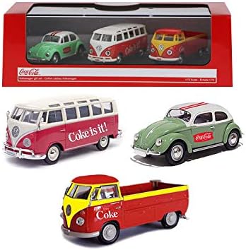 Motorcity Classics 458385 Volkswagen Coca Cola 3 Piece Gift Set 1 72 Diecast Car Models