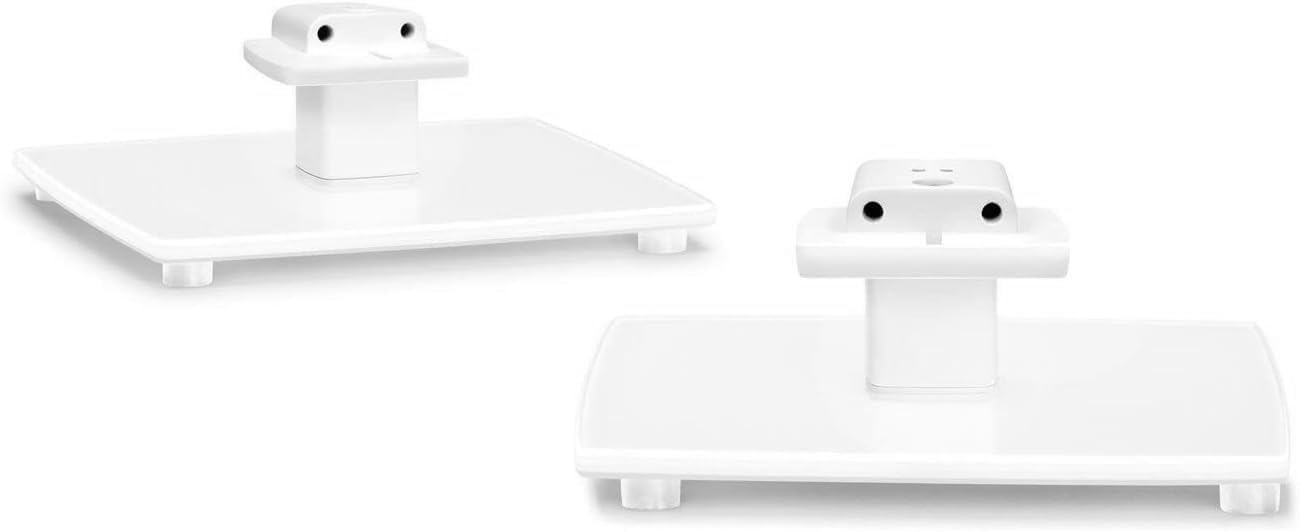 2pcs White Speakers Table Stand Compatible with Bose OmniJewel Lifestyle 650/850 Home Entertainment System