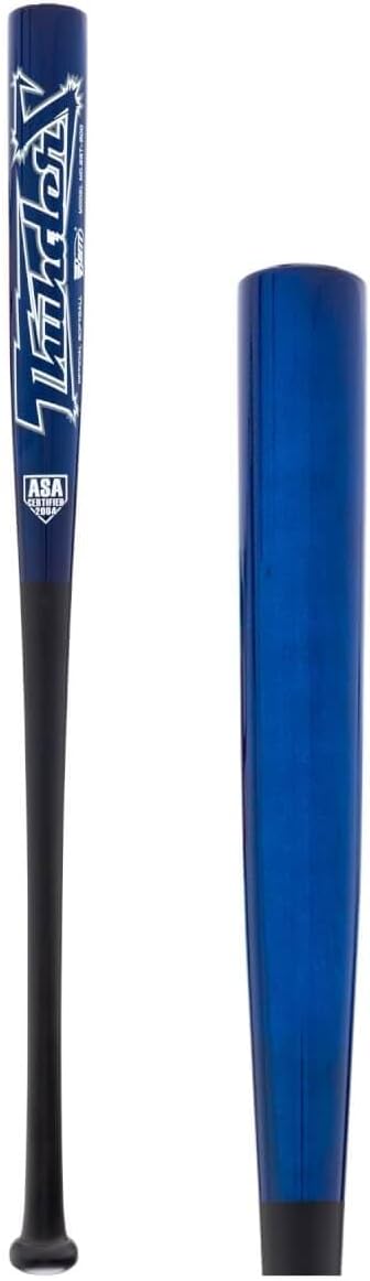 Brett Bros. Thunder Bamboo/Maple Wood ASA Slow Pitch Softball Bat: SST500 Black/Blue