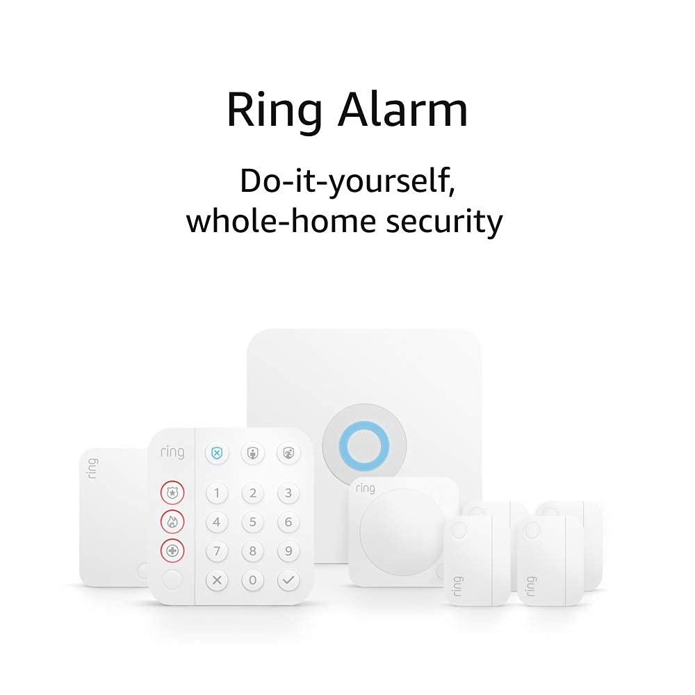 Ring Alarm 8-Piece Kit – Wireless Smart Home Security System | Expandable | Easy Setup | Mobile App Control | 24/7 Professional Monitoring | Alexa Compatible