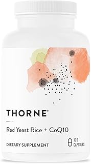 THORNE Red Yeast Rice + CoQ10 - Maintain Healthy Cholesterol Levels and Supports Cardiovascular Health - Gluten-Free, Dairy-Free - 120 Capsules