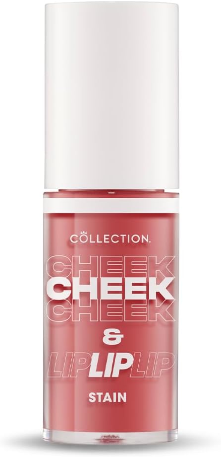 Collection Cosmetics 2 in 1 Cheek & Lip Stain, Long Lasting and Hydrating, For All Skin Types, Poppy