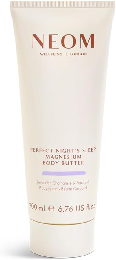NEOM Perfect Night's Sleep Magnesium Body Butter, 200ml I Lavender, chamomile and patchouli I Essential Oils I Nourish and soften skin