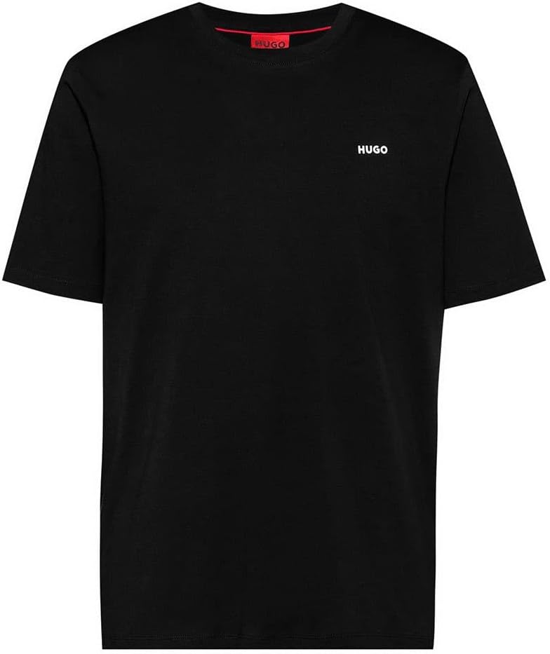 HUGO Mens Dero222 Logo-Print T-Shirt in Cotton Jersey
