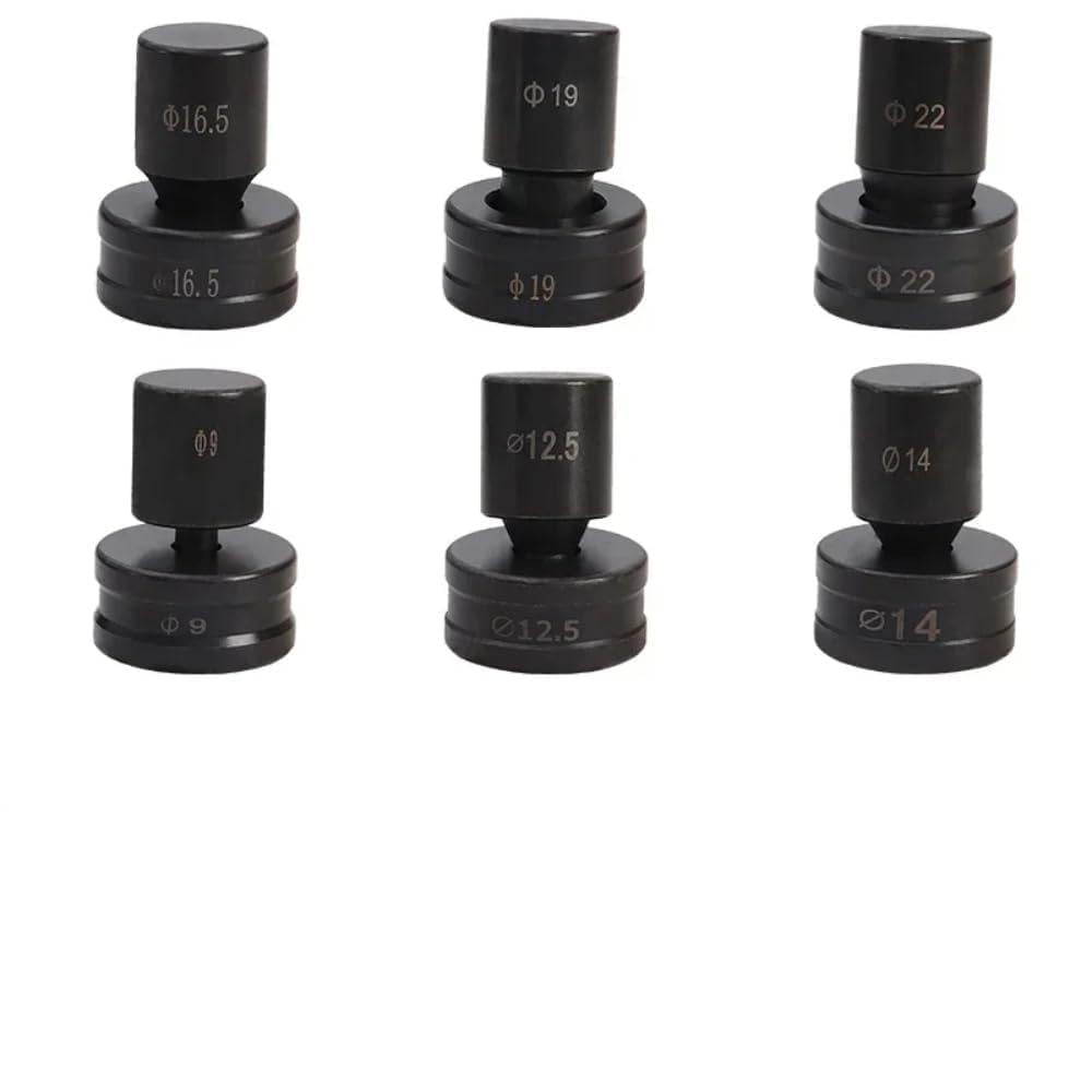 Kaloveamz 6 Pieces A Set Hydraulic Punching Round Dies for CH-70 Hydraulic Punching Machine (1)