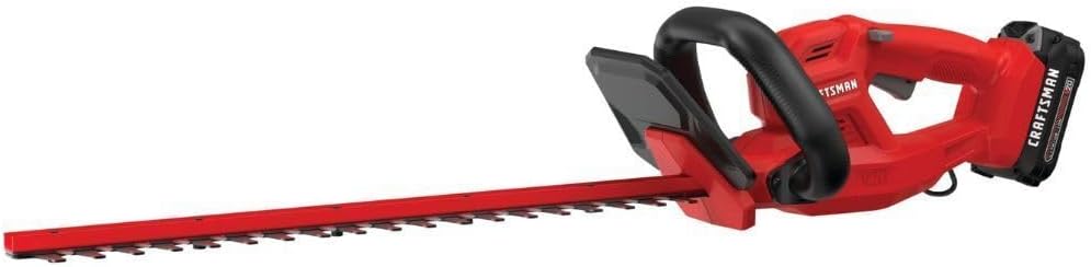CRAFTSMAN V20 Cordless Hedge Trimmer, 20 inch, Battery and Charger Included (CMCHT810C1)