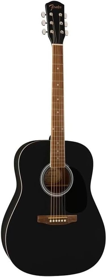 Fender FA-25 Dreadnought Acoustic Guitar, Walnut Fingerboard, Black