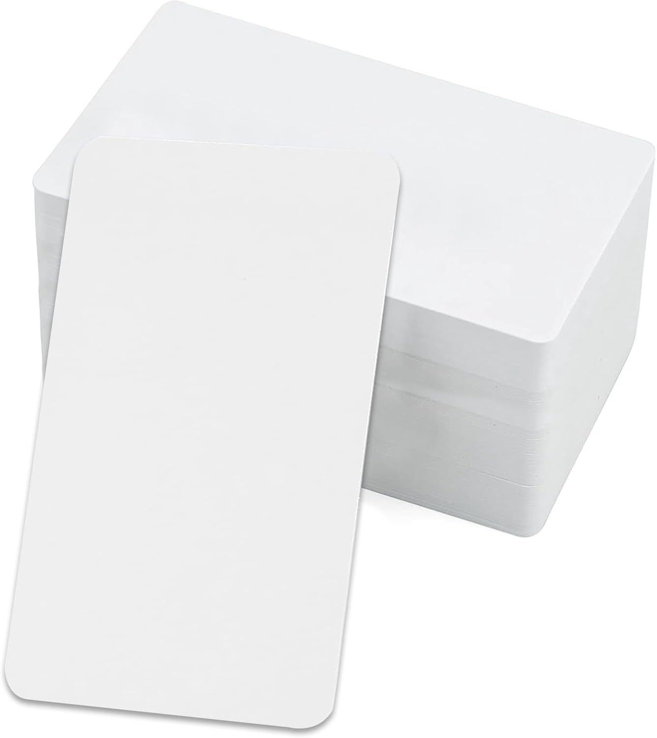 Blank Kraft Paper Cards, 200pcs Blank Business Cards White Small Note Message Words Spelling Card for Learning Study - 9 * 5.4cm