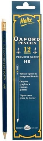 Oxford HB Rubber Tipped Pencils - Pack of 12 (P36010)