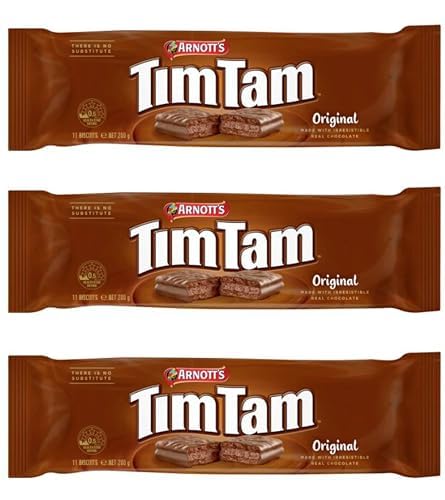 Tim Tam Original Chocolate Biscuits (Pack Of 3 x 200g EA) A unique delicious aussie made & loved ... Imported From Australia