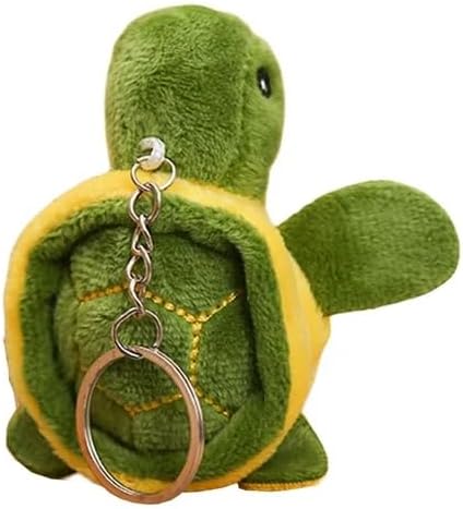 Green Mini Tortoise Plush Stuffed Animal, Cute Plushs Sea Turtle Keychain Pendant Cartoon Plush Doll Birthday Gift Bag Accessories, Stuffed Animals,Car Keychains,Car Accessories