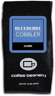 Blueberry Cobbler by Coffee Beanery | 12oz Flavored Whole Bean Coffee Medium Roast Coffee | 100% Specialty Arabica Coffee Whole Bean | Gourmet Coffee Whole Beans
