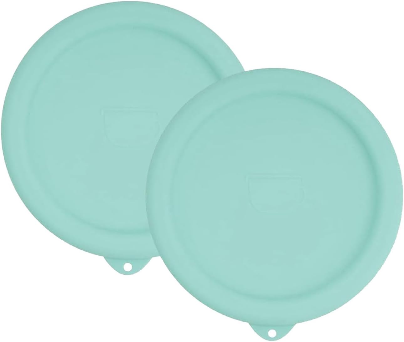 2PCs Silicone Lids for Ice Cream Maker, Silicone Bowl Covers for Ice Cream Maker Mug, Ice Cream Storage Lids, Reusable, Freezer Dishwasher Safe (Bowl NOT Included) (Mint Green)