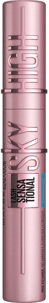 Maybelline Brown Mascara, Lash Sensational Sky High Volumizing & Thickening, Eyelash Lengthening, Flake-Free Formula, Washable Coloured Mascara Infused with Bamboo Extract, Colour: Brown