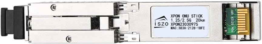 iszo 1.25G/2.5G XPON/GPON/EPON ONU,SFP Stick ONU, Support MAC SN LOID Modify,SFP Port,for Network Switch/Router/Media Converter,Optical Fiber Modem