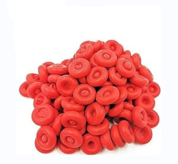 10 Pcs Red Caulk Tube Latex Sealing Caps, Universal Fit Caulk Saver Cover Sealer for Sealing and Preserving Open Caulking Tube, Adhesive, Sealants and Lubricants