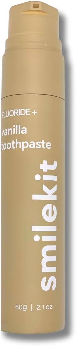 Smilekit® Flavoured Toothpaste | Whitening Toothpaste |10 Exciting Flavours | Dentist Approved | Premium Oral Hygiene | Healthy Gums | Sugar Free (One Size, Vanilla)