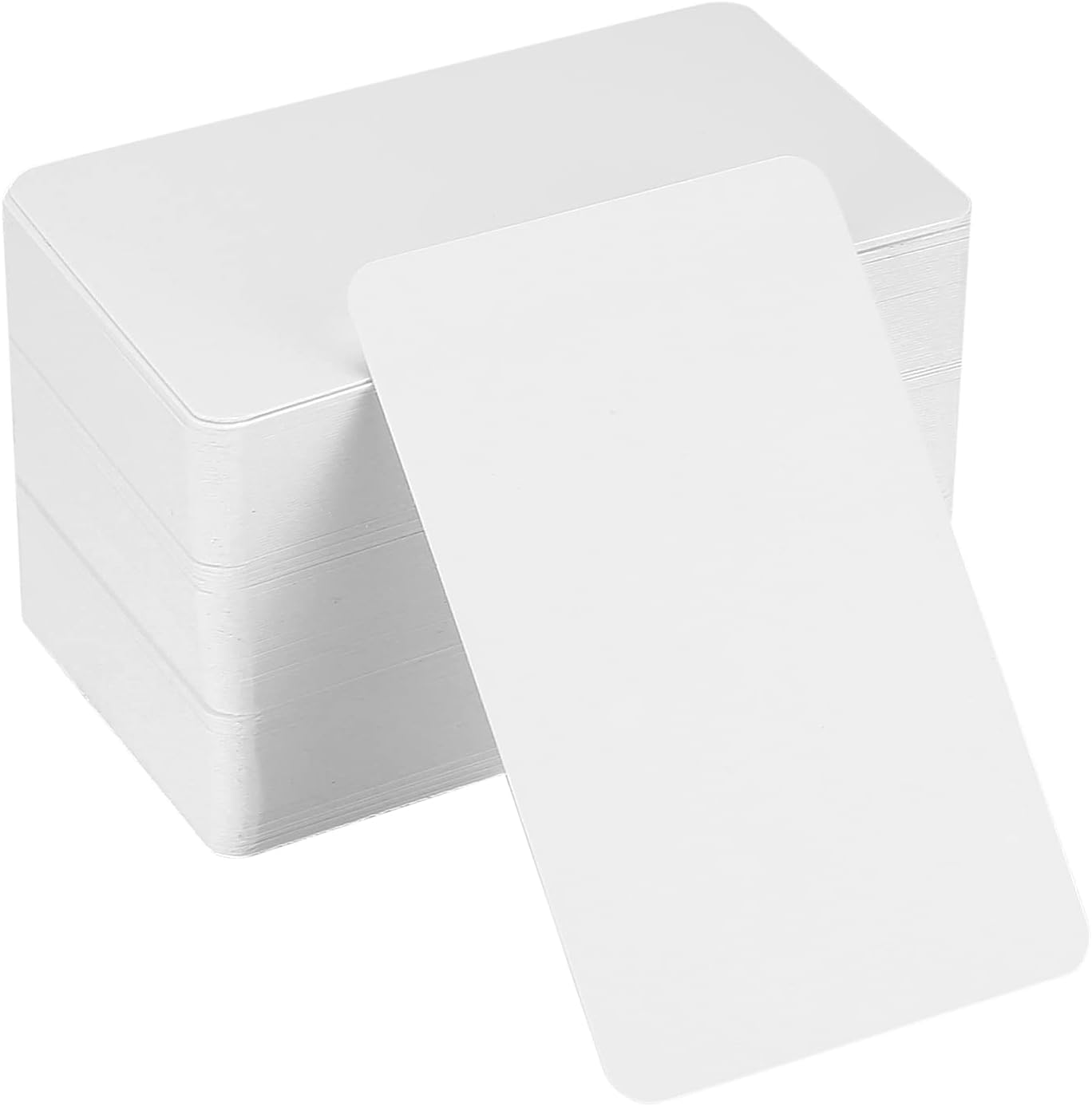 150 Pcs Blank Kraft Cards, White Business Message Cards, Craft Words Cards Paper, Flash Cards Blank for Learning, Study, DIY, Memory, Note, Gift Tags - 3.5 x 2.04 inch /8.9 x 5.2 cm