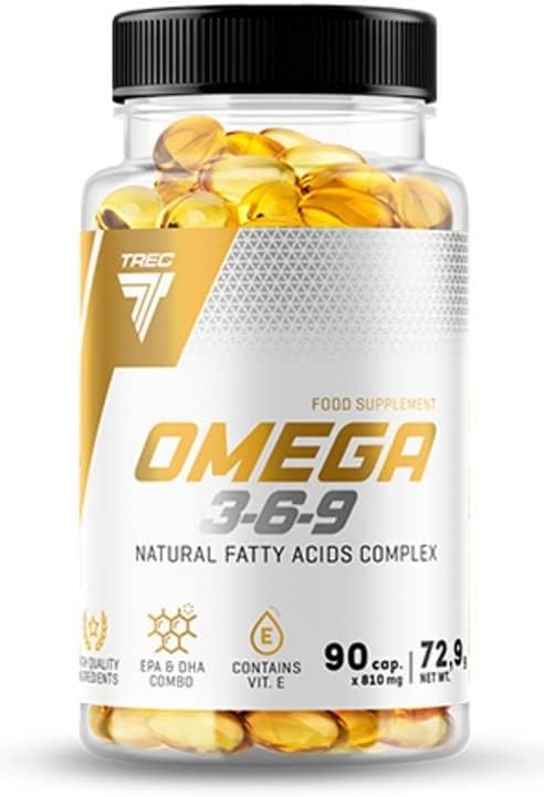 TREC Nutrition Omega 3-6-9 | 90 caps – Optimal Blend of Fatty Acids for Heart, Immune, and Brain Health - Prostaglandin Support Formula