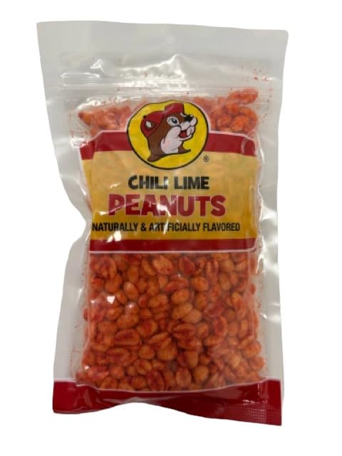 Buc-ee's Salted, Sweet and Spicy Peanut – Coated, Organic Dry Roasted Peanuts, Plant Based Protein Snack & Classic Cocktail Peanuts – Pantry Staples, Adult & Party Snacks (Chili Lime, 12 Ounce)