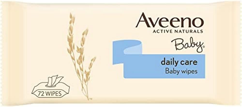Aveeno Baby Daily Care Wipes with Oats and Aloe Extract, 72 Wipes