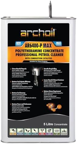 Archoil AR6400-P MAX Pro PEA PETROL Injector Cleaner, Turbo, GPF, EGR Valve Cleaner Concentrate. High Strength Carbon Removal (5Litre)