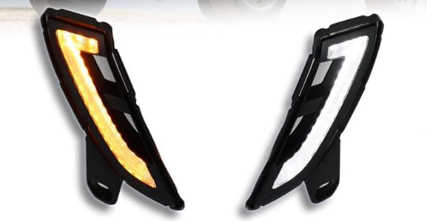 Front Bumper Fog Lights for Toyota Land Cruiser 2024 2025 First Edition,Base,Prado 250 LC250 -Function as White Daytime Running Light DRL& Amber Sequential Turn Signal Light