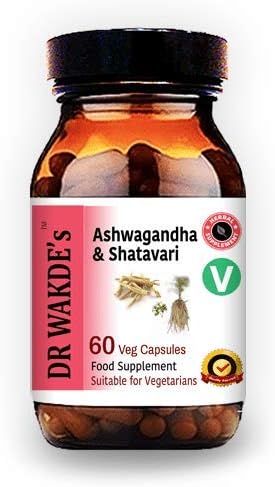 DR WAKDE'S Ashwagandha & Shatavari Capsules | 60 Veg Caps | Rejuvenating Herbs | Energy Support | Plant-Based Supplement | Vegan | All Natural