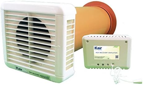 Kair Heat Recovery Silent Extractor Fan with Humidistat, Pullcord, Night Sensor - Anti Condensation Ventilation Unit