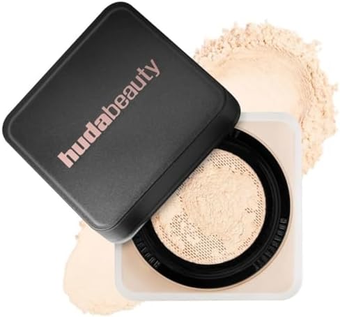 Huda Beauty Easy Bake Loose Baking & Setting Powder-Oil-control and long-lasting makeup setting-Translucent For Natural Look And Everyday Use (Pound Cake)