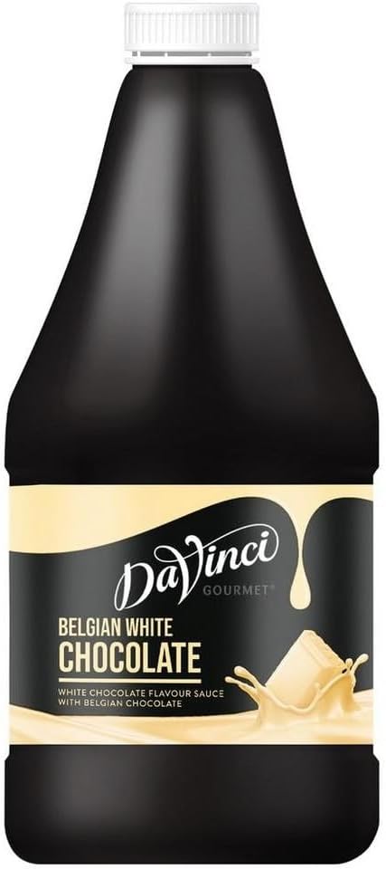 DaVinci Gourmet White Belgian Chocolate Sauce - 2.5KG Bottle (Pack of 1)