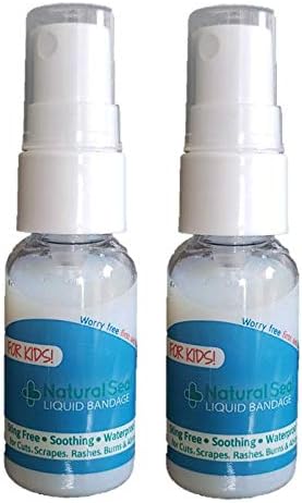 Natural Seal Spray on Bandage for Kids and Babies, 2 Pack, Soothing, Sting Free, No Harsh Chemicals Skin and Wound Care for Babies Sensitive Skin, Woman Owned Small Business