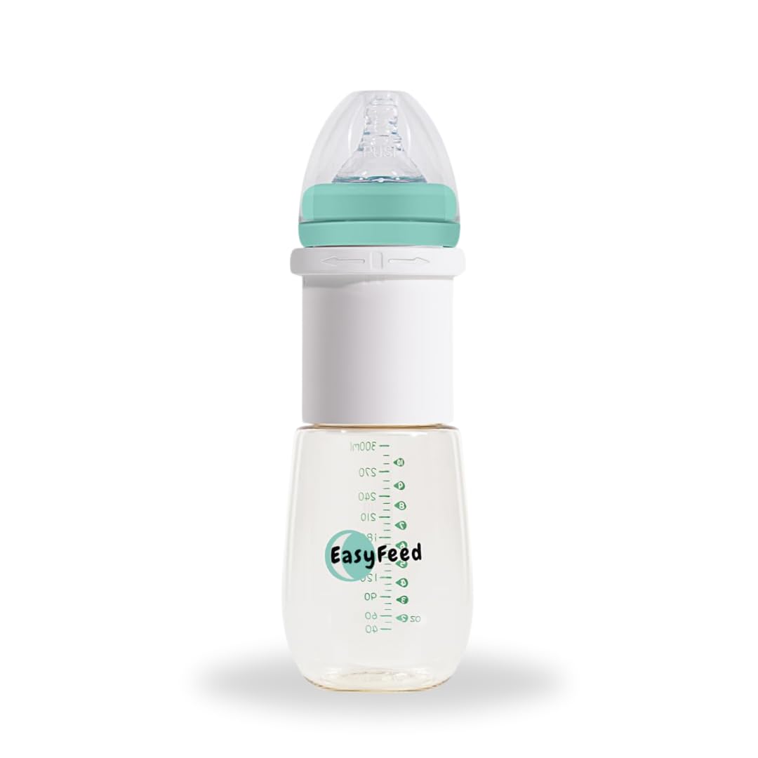 10 oz Anti-Colic Formula/Making/Mixing/Dispenser Baby Bottles, 1-Pack with Fast Flow (6m+) Nipples (1, 10 oz)